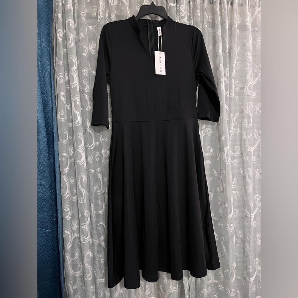 NModer classic Black A Line Dress NWT